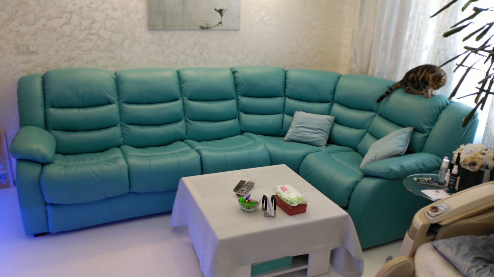 Перетяжка дивана на дому. Саларьево